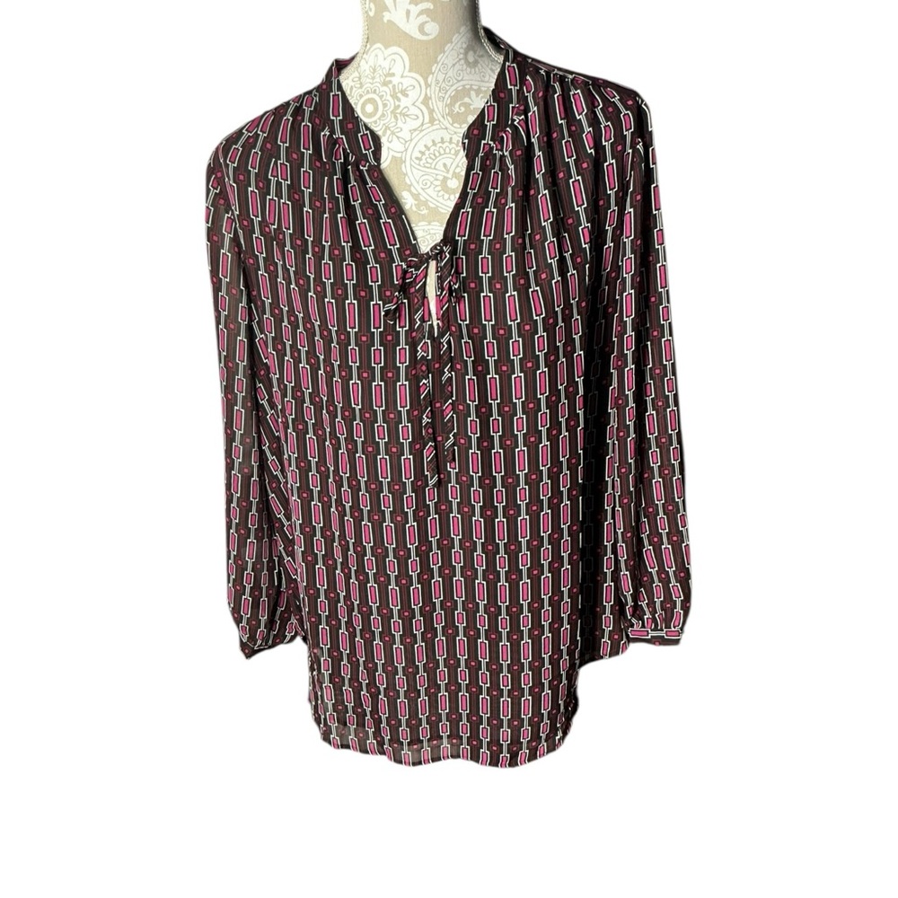 Lane Bryant Geometric Print Blouse Size 14 — NWT - Picture 9 of 12